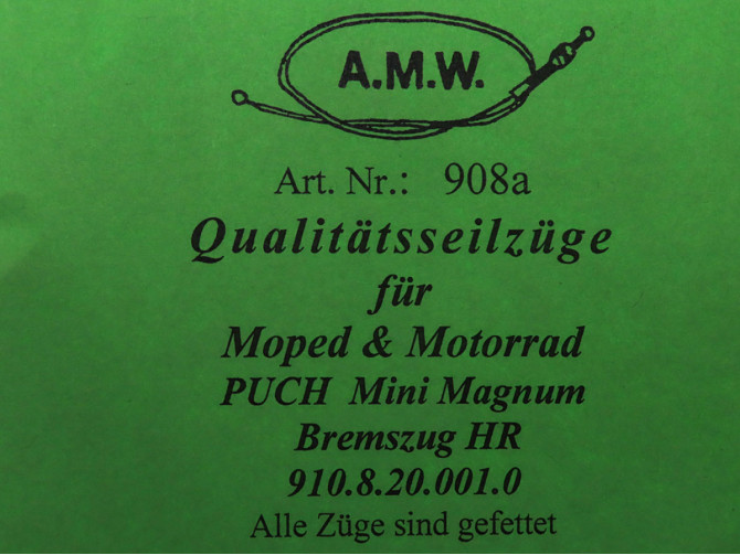 Bowdenzug Puch Magnum X Bremszug hinten A.M.W.  product
